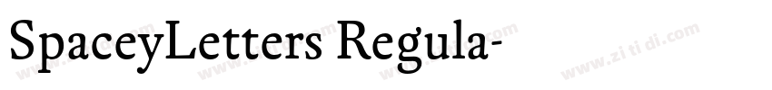 SpaceyLetters Regula字体转换